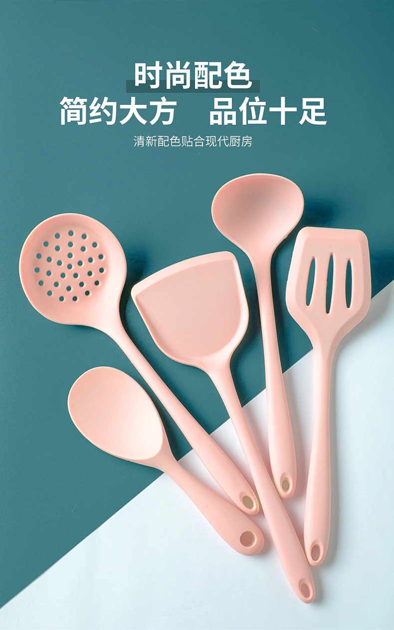 OEM FDA Standard BPA Free Factory Wholesale High Quality Food Grade Non-Stick Spatula Spoon Cooking Gadget Tool Cookware Kitchen Utensil Silicone Kitchenware